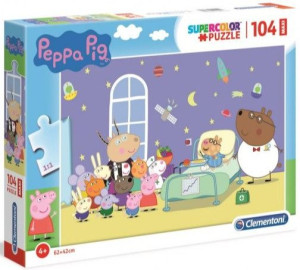 Clementoni Puzzle 104el Maxi Świnka Peppa Pacjent