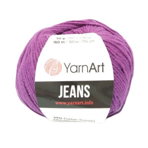 Włóczka YarnArt Jeans- 50- purpura