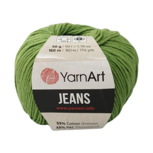Włóczka YarnArt Jeans- 69- zielony