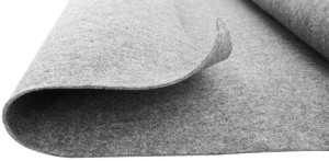 Filc 4mm miękki szer 150cm co10cm Szary