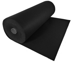 Filc 0.5mm PES szer. 85cm co10cm- czarny
