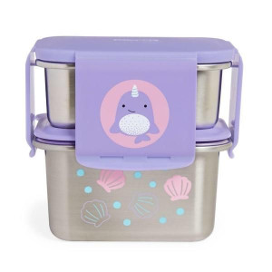 Skip Hop Lunchbox dla dzieci stalowy Narwal