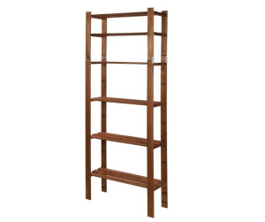 Regał na książki drewniany B27R 200x80x28 6 półek Brązowy Drewno sosnowe