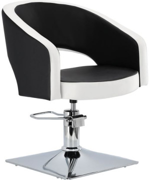 Fotel Fryzjerski Barberski Hydrauliczny Chrom