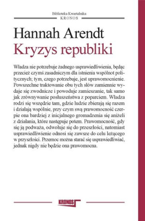 Kryzys republiki Hannah Arendt