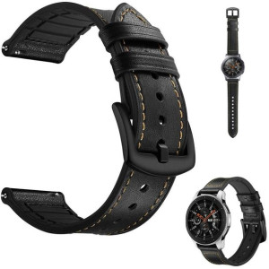 Skórzany Pasek Do Amazfit Gtr 3 / Gtr 3 Pro Black