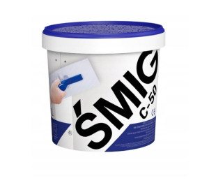 ŚMIG C-50 supermocna, biała masa szpachlowa do spoinowania płyt G-K 1,5KG