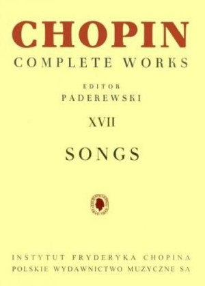 Chopin Complete Works XVII Pieśni PWM Ignacy Paderewski, Bronarski