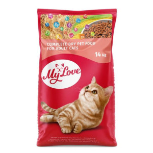 My Love Sucha Karma Dla Dorosłych Kotów Mięso z Ryżem i Warzywami 14 kg