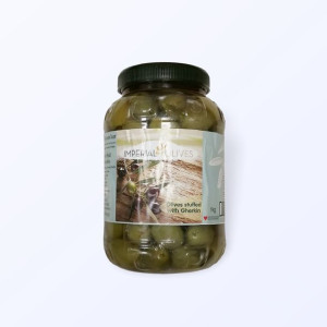 Oliwki zielone nadziewane korniszonami 1 kg