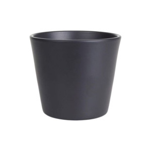 Osłonka doniczki gliniana 28cm szara Cermax