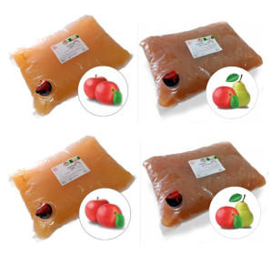 Zestaw soków 2x 5l sok jabłkowy 100% 2x 5l sok jabłko-gruszka NFC tłoczony