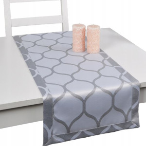Elegancki pas CASABLANCA LUX 40x120 grafit-srebro