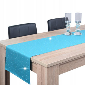 pas dekoracyjny plamoodporny SZAFIR 40x160 turkus