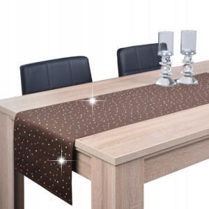 pas dekoracyjny plamoodporny SZAFIR 40x200 brązowy