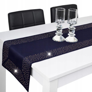 pas dekoracyjny SZMARAGD 40x180 granat + złoto