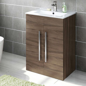 Avon Zestaw Szafka Łazienkowa 60 Cm Z Umywalką Orzech