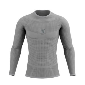 COMPRESSPORT Koszulka termoaktywna męska ON/OFF BASE LAYER LS TOP szara