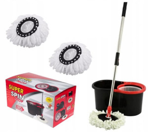 MOP obrotowy ROTACYJNY 360 SPIN TURBO 3w1 NAKŁADKI