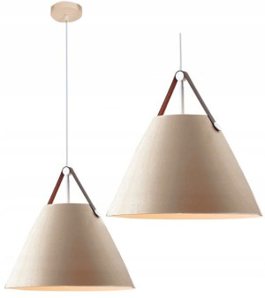 Lampa Wisząca Duża Nowoczesna Buffo E27 Cappuccino