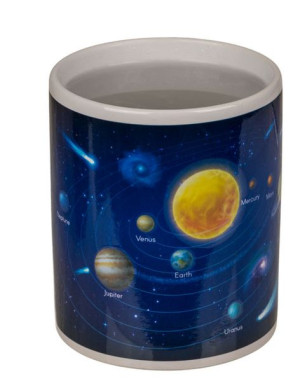 Kubek magiczny układ słoneczny kosmos