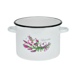 Garnek emaliowany LAWENDA 4,5l
