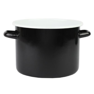 Garnek emaliowany czarny 5,5l