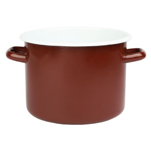 Garnek emaliowany bordowy 3l