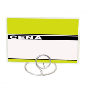 Cenówki,etykiety laminowane 60x95 - żółte- 50 szt.
