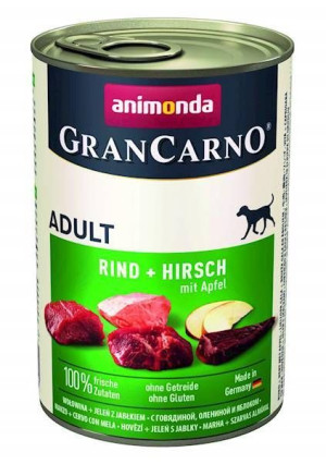 ANIMONDA GranCarno Adult Dog smak: Jeleń i jabłko 400g