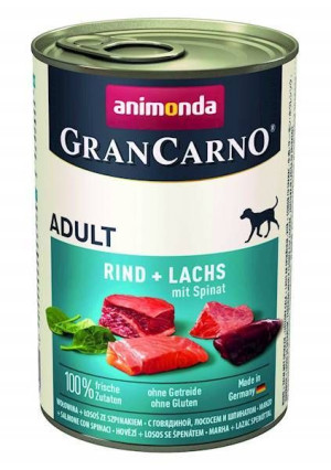 ANIMONDA GranCarno Adult Dog smak: Łosoś + szpinak 400g