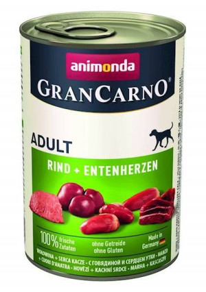 ANIMONDA GranCarno Adult Dog smak: Wołowina i kacze serca  400g