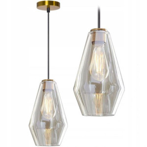 Lampa Wisząca Sufitowa Szklana Nowoczesna