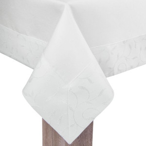 Obrus dekoracyjny AZALIA 110x160 plamoodporny ekri