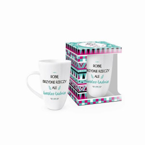 Kubek ceramiczny z napisem BRZYDKIE RZECZY 400ml
