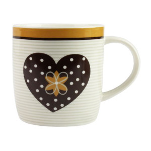 Kubek porcelanowy Serce 450 ml