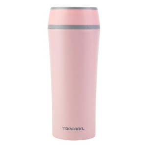 Kubek termiczny TOPFANN pudrowy róż 350 ml