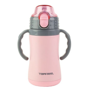 Kubek termiczny dla dzieci TOPFANN różowy 280 ml