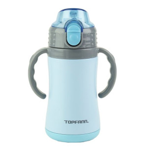 Kubek termiczny dla dzieci TOPFANN niebieski 280 ml