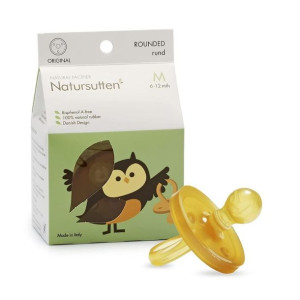 Natursutten smoczek okrągły tarczka okrągła M