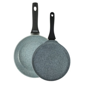 Zestaw patelni granitowych TOPFANN: do naleśników 26 cm + patelnia 24 cm