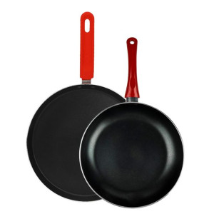 Zestaw patelni Solidne: do naleśników 27cm + patelnia 24cm