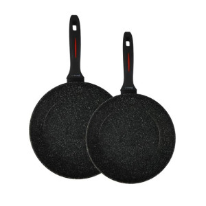 Zestaw 2 patelni głębokich z powłoką granitową Piccante 24/28 cm