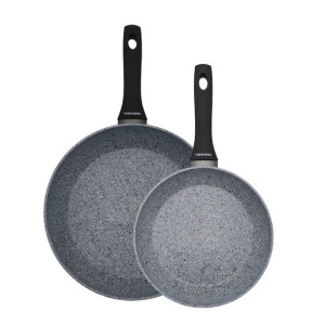 Zestaw 2 patelni granitowych TOPFANN Prestiż 24/28 cm