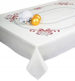 obrus ekri świąteczny 180x140 plamoodporny BN/L19
