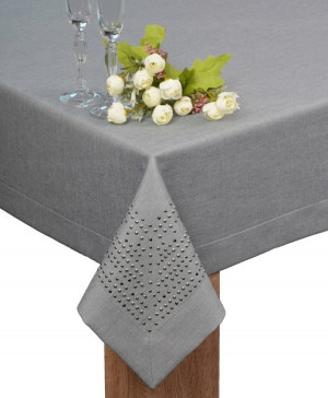 obrus PANAMA DECOR 280x140 plamoodporny popiel