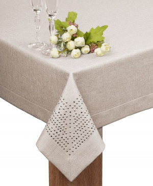 obrus PANAMA DECOR dżety 300x140 plamoodporny beż