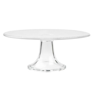 Szklana patera na ciasto EDWANEX Grecja 28 cm