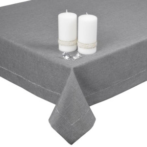 obrus PANAMA LUX 110x160 plamoodporny popiel