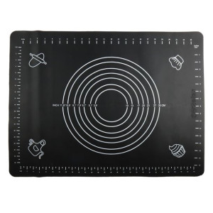 Stolnica silikonowa TOPFANN czarna 45x60 cm